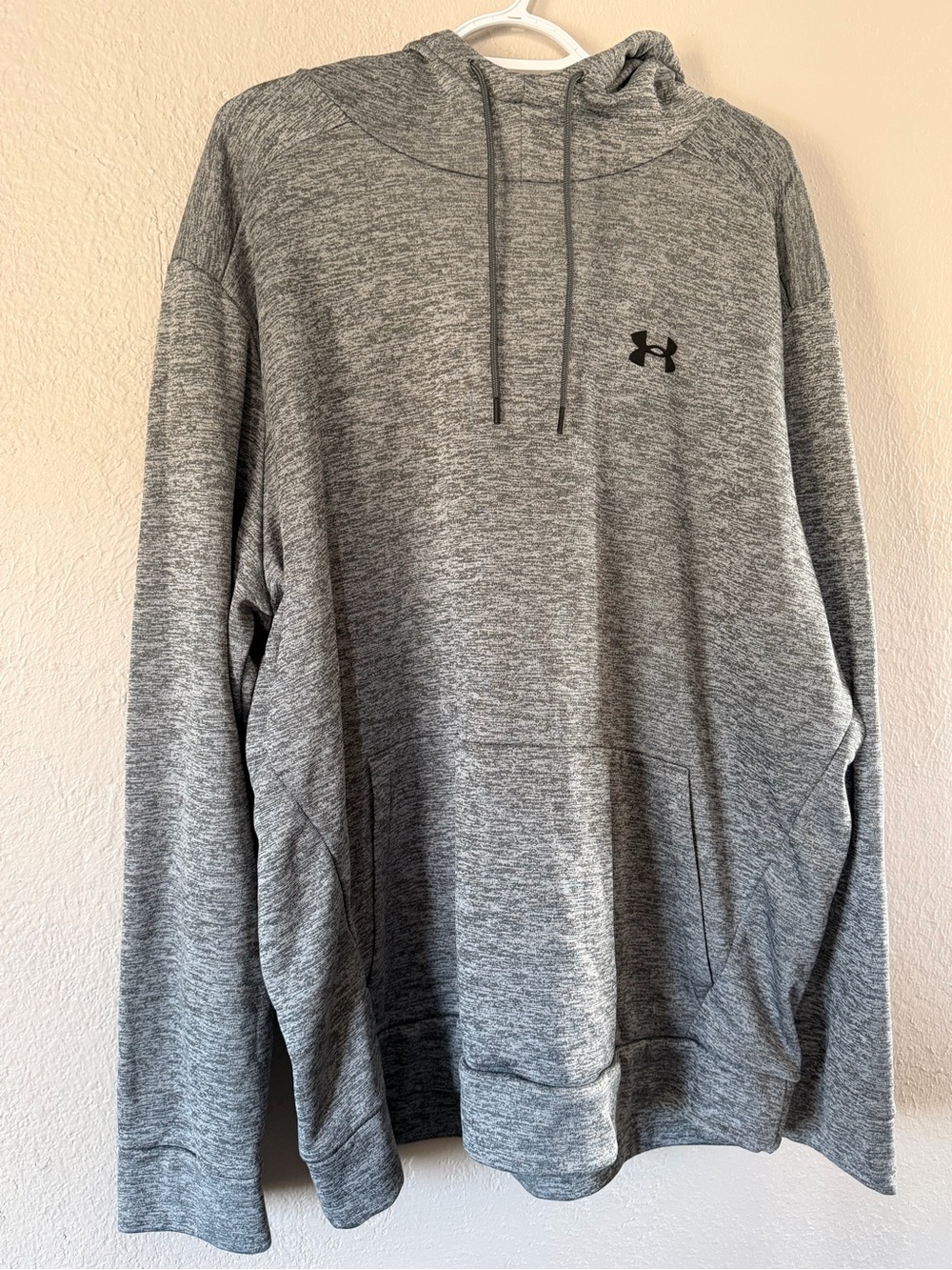 Men’s 3X Under Armour Logo Hoodie Heathered Gray